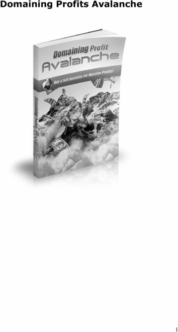 Product picture Domain Profits Avalanche